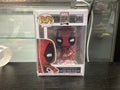 Signed Funko Pop 546 6 inch - Marvel 80 years - Deadpool - Signed by Lewis Tan