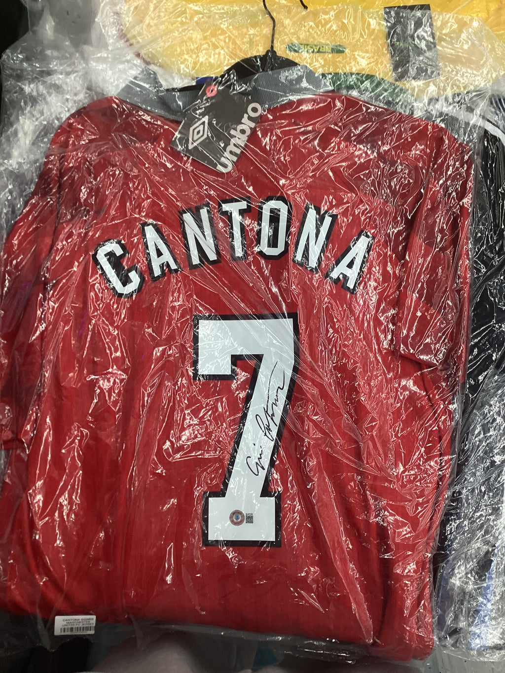 Signed Jersey - Cantona - Manchester United FC - #7