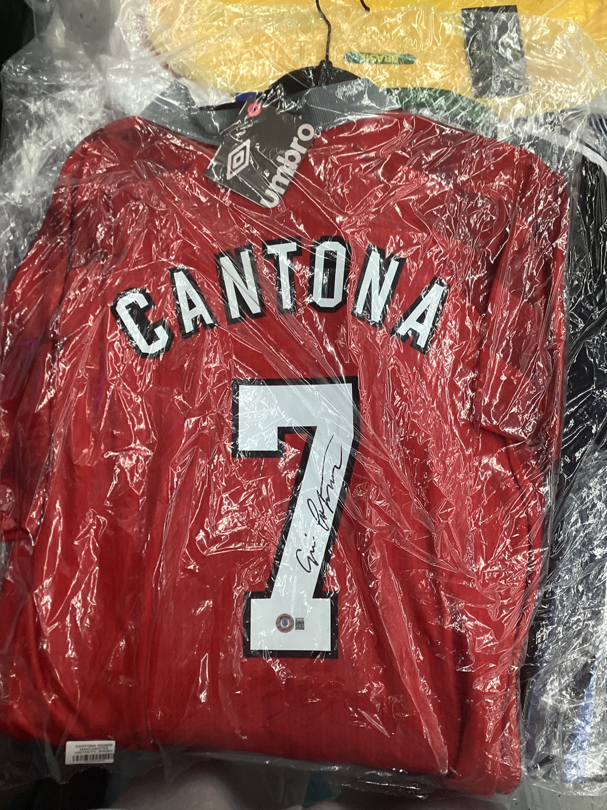 Signed Jersey - Cantona - Manchester United FC - #7