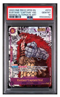 Graded One Piece - ONE PIECE EUSTASS "CAPTAIN" KID 2023 AWAKENING OF THE NEW ERA #074 PSA 10