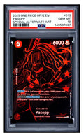 Graded One Piece - One Piece Yasopp Legacy of the Master Special Alternate Art OP12-013 PSA 10 Gem