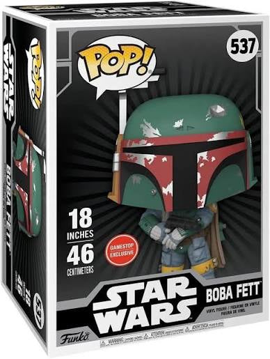 Funko Pop! Vinyl Mega 18 in: Star Wars - Boba Fett - GameStop (Exclusive) #537