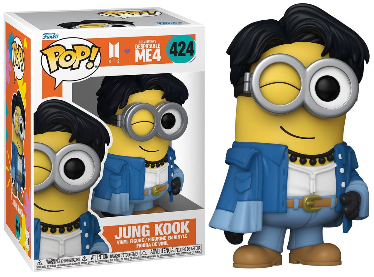 Funko Pop 424 6 inch. - BTS x Despicable Me 4 - Jung Kook - Vaulted