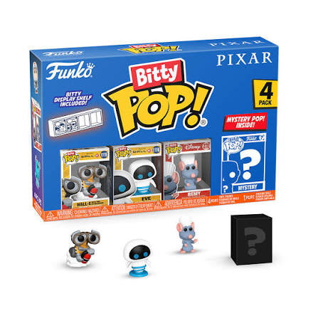 Bitty Pop! - Pixar - 4pc Figure 1pc Shelf