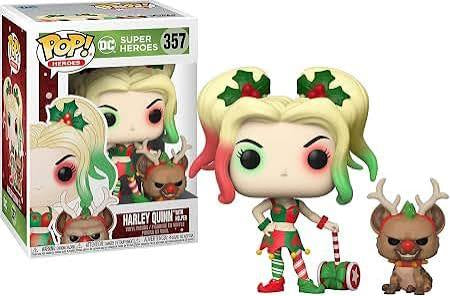Funko Pop 357 6 inch. - DC Super Heroes - Harley Quinn with Helper - Vaulted