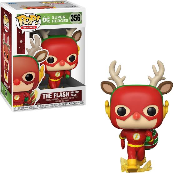 Funko Pop 356 6 inch. - DC Super Heroes - The Flash Holiday Dash - Vaulted