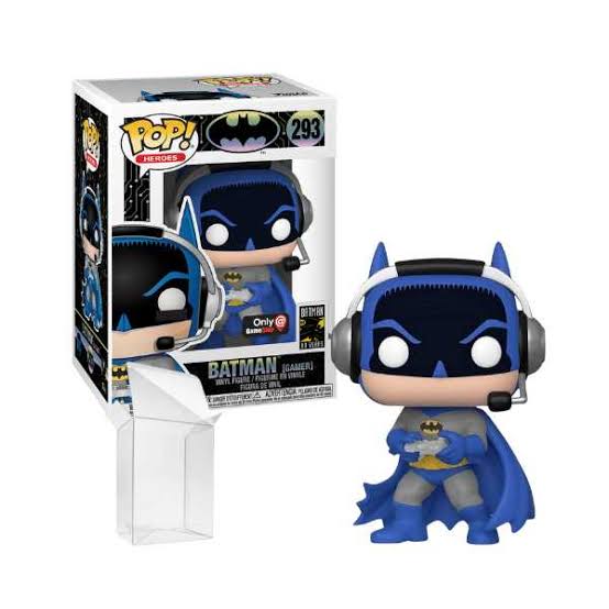 Funko Pop 293 6 inch. - Batman - Batman [Gamer]- Batman 80 Years - Only @ GameStop - Vaulted