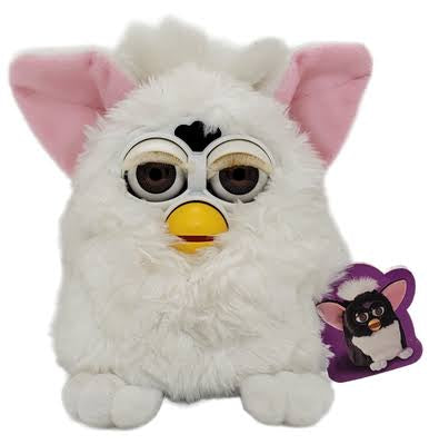 1998 Electronic Furby - White with Pink Ears