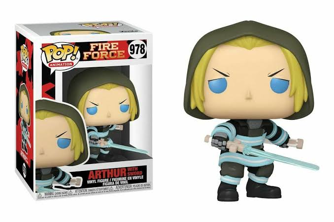 Funko Pop 978 - 6in - Fire Force - Arthur With Sword - Vaulted