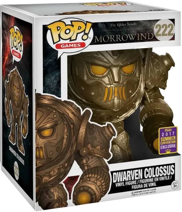 Funko Pop Game 6 in. The Elder Scrolls Online Morrowind 222 Dwarven Colossus 2017 Summer Convention Exclusive Vaulted