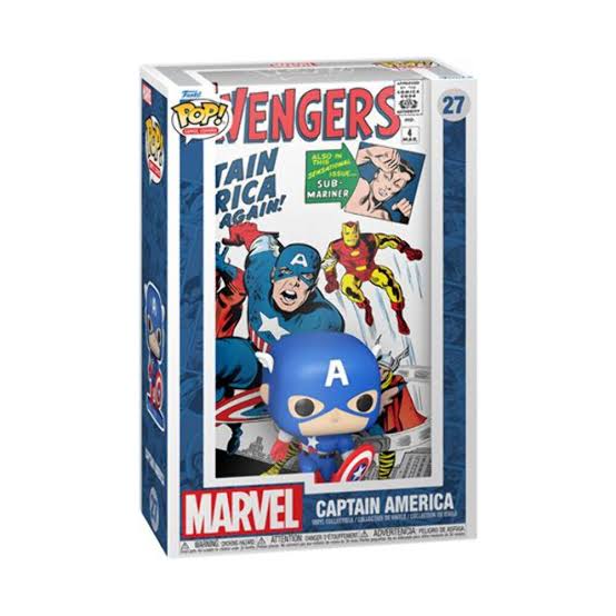 Funko Pop Comic Covers 6 in. Marvel 27 Captain America Vaulted