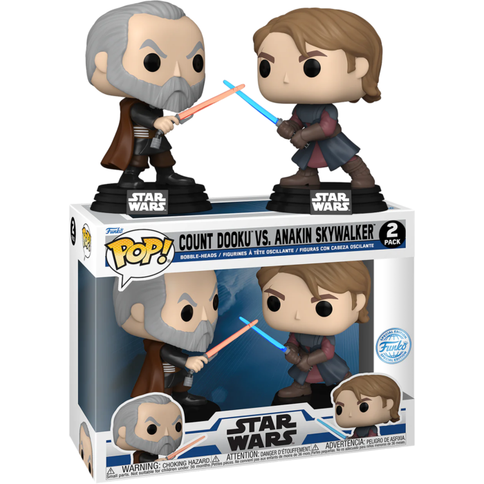 Funko Pop 2 pack 9 inch - Star Wars - Count Dooku vs. Anakin Skywalker - GameStop Exclusive
