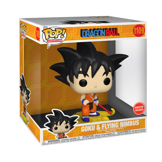 Funko Pop Animation Jumbo 10 in. Dragon Ball 1109 Goku & Flying Nimbus GameStop Exclusive