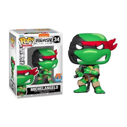 Funko Pop 34 6 inch - Teenage Mutant Ninja Turtles - Michelangelo - PX Preview exclusive