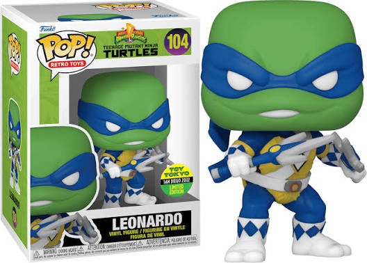 Funko Pop 104 6 inch - Teenage Mutant Ninja Turtles - Power Rangers - Leonardo