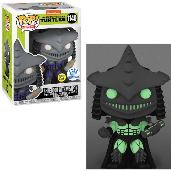 Funko pop 1140 6 inch - Teenage Mutant Ninja Turtles - Shedder With Weapon - Glow In The Dark - Funko Exclusive