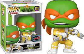 Funko pop 111 6 inch - Teenage Mutant Ninja Turtles - Power Rangers - Mikey - Funko Exclusive 2022 Fall Convention Limited Edition