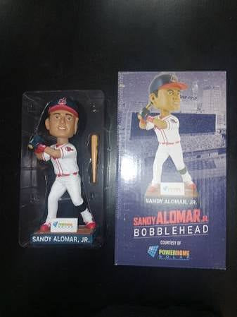 SANDY ALOMAR JR 8/24/19 CLEVELAND INDIANS STADIUM GIVEAWAY RARE BOBBLEHEAD