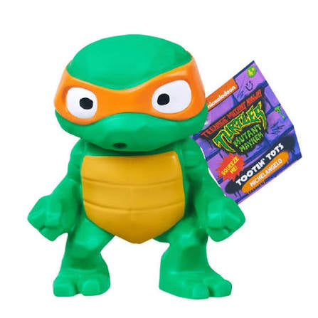 Teenage Mutant Ninja Turtles: Mutant Mayhem Tootin' Tot Michelangelo Figure by Playmates Toys