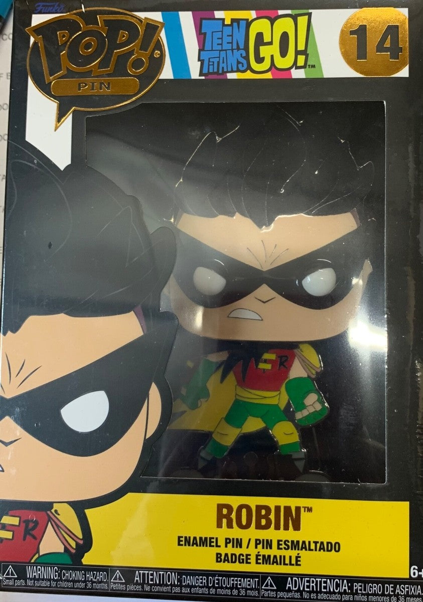 Funko Pop Pin Robin 14 DC Teen Titans Go Collectible Metal Enamel Figure New