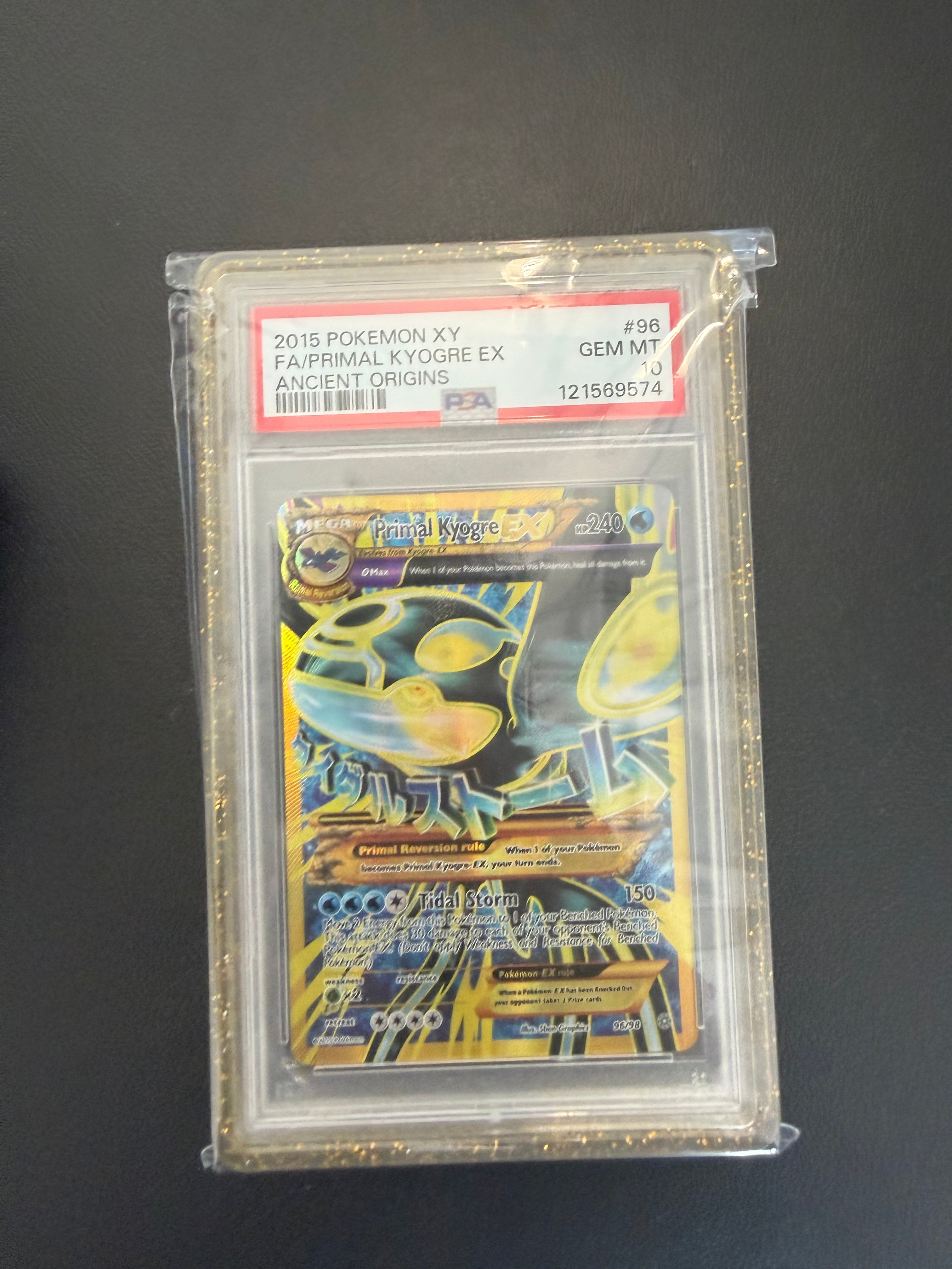 Graded Pokemon - 2015 Pokemon XY Ancient Origins Full Art Primal Kyogre EX #96 PSA 10