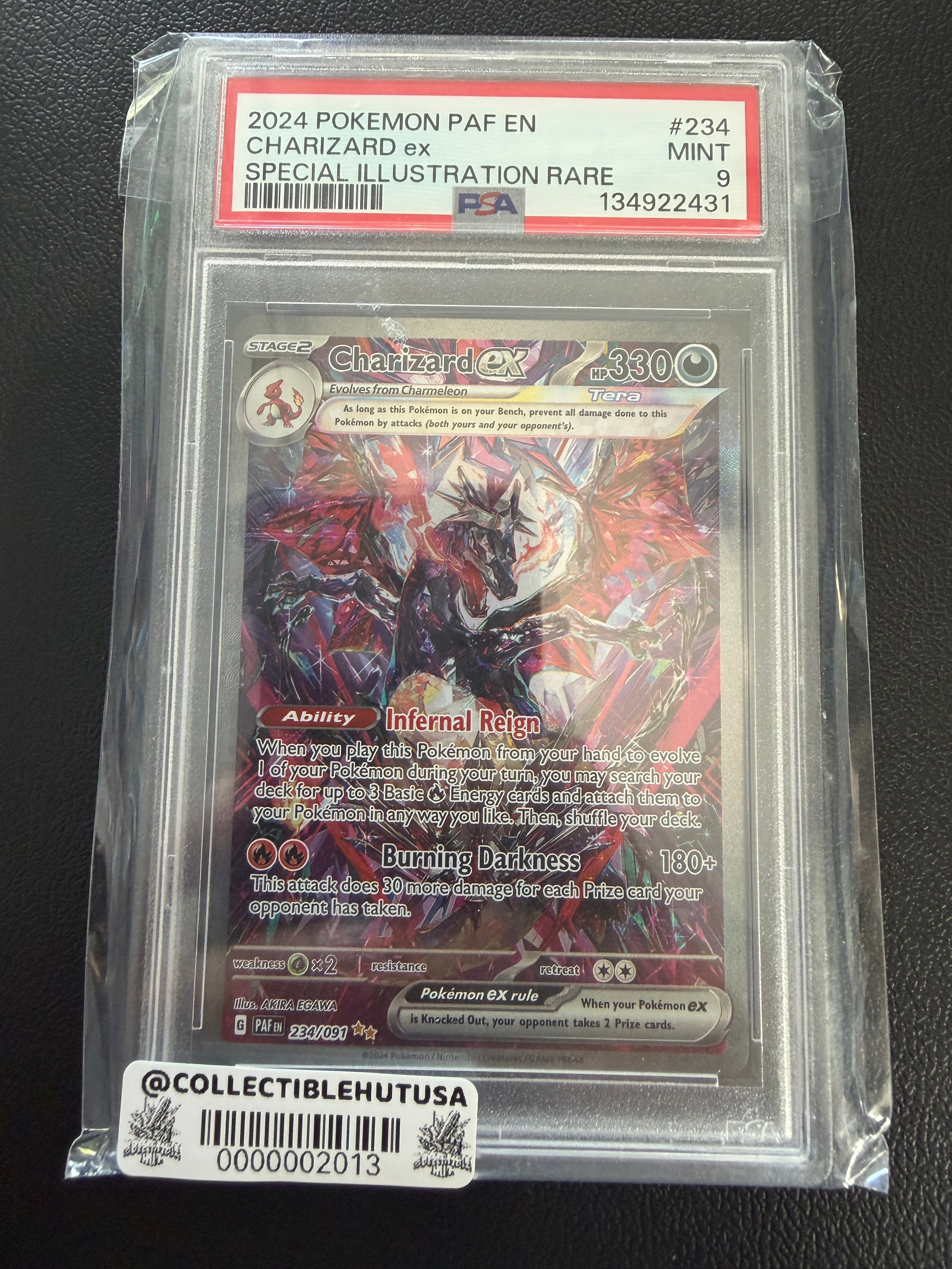 Graded Pokemon - Pokemon TCG Paldean Fates Charizard EX SIR 234/091 PSA 9