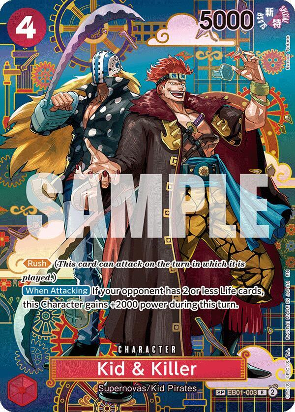 Singles One Piece - Kid & Killer - EB01-003 (SP) - The Azure Sea's Seven