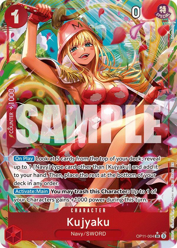 Singles One Piece - Kujyaku (Alternate Art) (OP11-004) - A Fist of Divine Speed