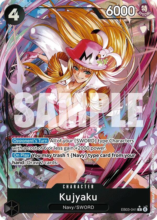 One Piece Singles - Kujyaku (Alternate Art) (EB03-041) - Extra Booster: One Piece Heroines Edition
