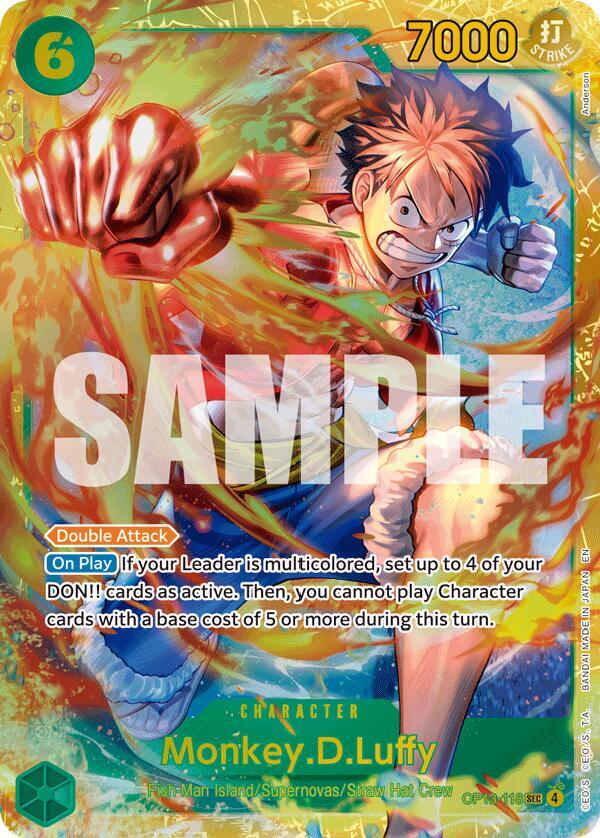 Singles One Piece - Monkey.D.Luffy - Carrying On His Will (OP13-118)