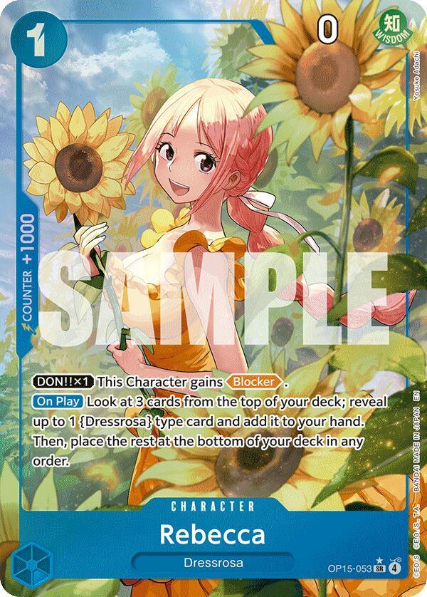 Singles One Piece -Rebecca (OP15-053) (Alternate Art) - Adventure on Kami's Island