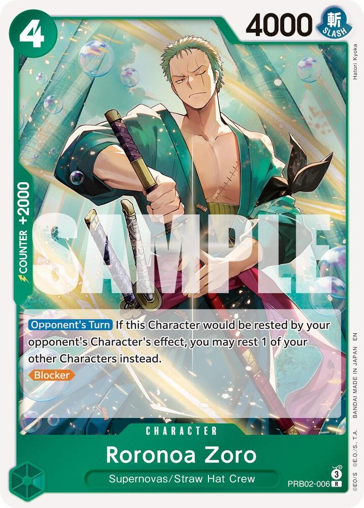 Singles One Piece - Roronoa Zoro - PRB02-006 - Premium Booster -The Best- Vol. 2 (PRB-02)