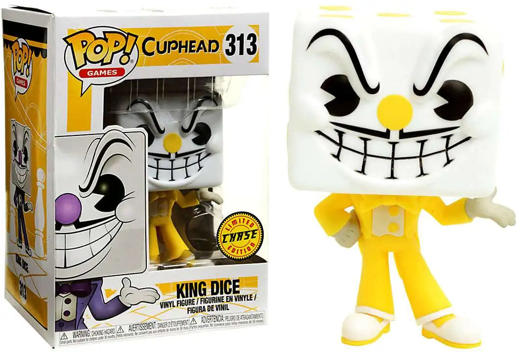 Pop Funko 313 6 in.- Cuphead- King Dice Limited Chase Edition