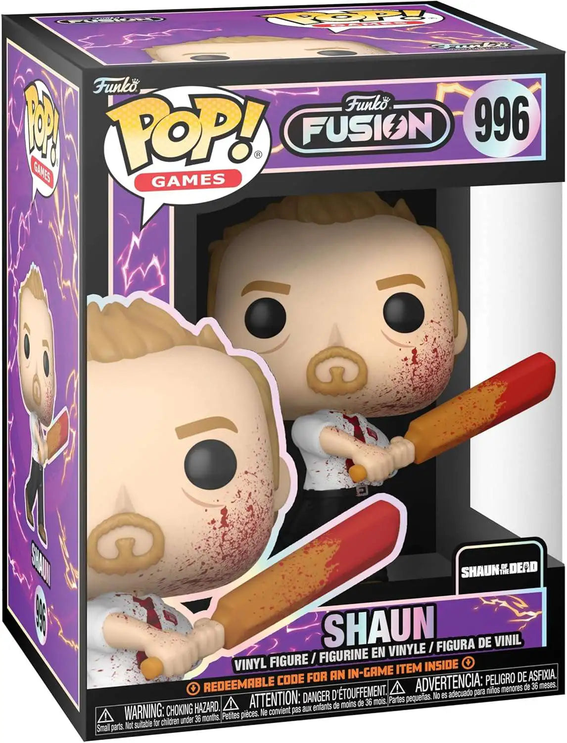 Pop Funko 996 Normal Size-Funko Fusion Shaun of the Dead- Shaun