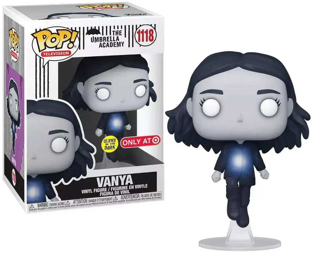 Pop Funko 1118 6 in.- The Umbrella Academy- Vanya- Glow in the Dark Target Exclusive