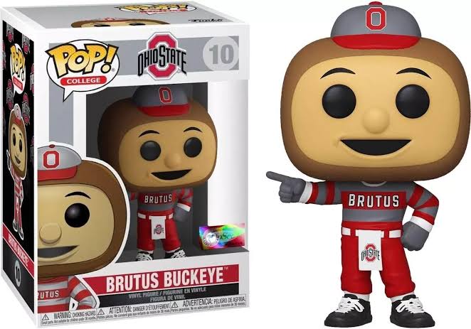 Funko Pop 10 6 inch - Ohio State - Brutus Buckeye - Vaulted - Collegiate Licensed Product