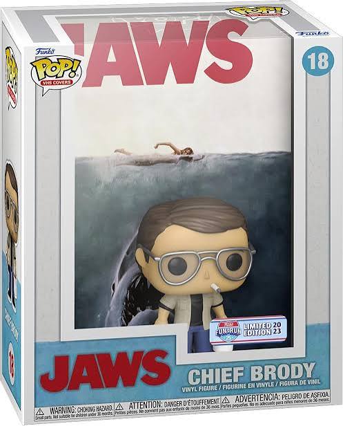 Funko Pop 18 inch - Jaws - Chief Brody - Funko Fun on the Run 25 Limited Edition 2023