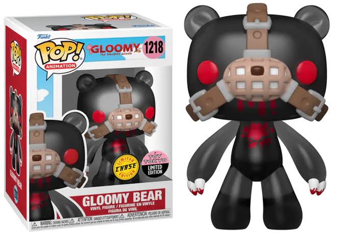 Funko Pop 1218 6 inch - Gloomy the Naughty Grizzly - Gloomy Bear - Limited Edition Chase - Toy Tokyo Limited Edition
