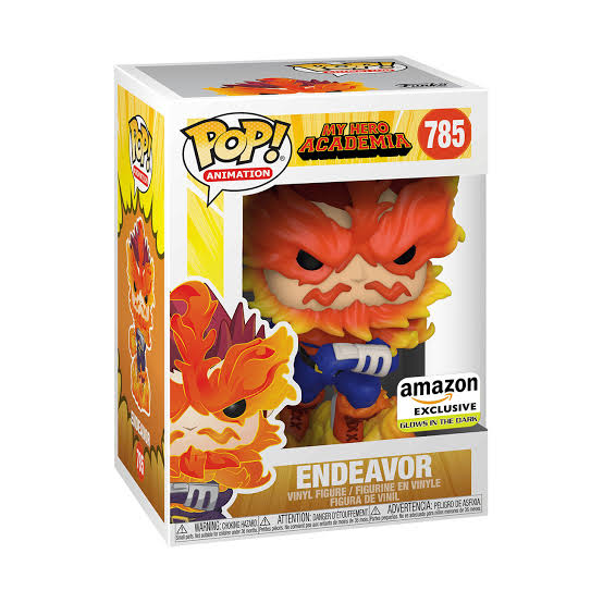 Funko Pop 785 6 inch - My Hero Academia - Endeavor - Amazon Exclusive Glows in the Dark