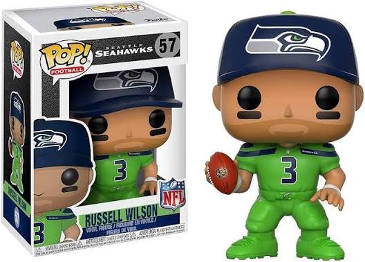 Funko Pop 57 6 inch - Seattle Seahawks - Russell Wilson - NFL PSQ