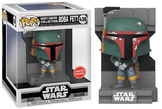 Funko Pop 436 6 inch Deluxe - Star Wars Bounty Hunters Collection: Boba Fett - Gamestop Exclusive
