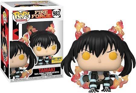 Funko Pop 983 6 inch - Fire Force - Tamaki - Hot Topic Exclusive - Glows in the Dark