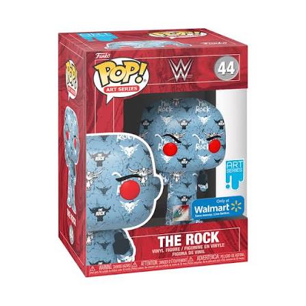 Funko Pop 44 6 inch - WWE - The Rock - Art Series - Only at Walmart