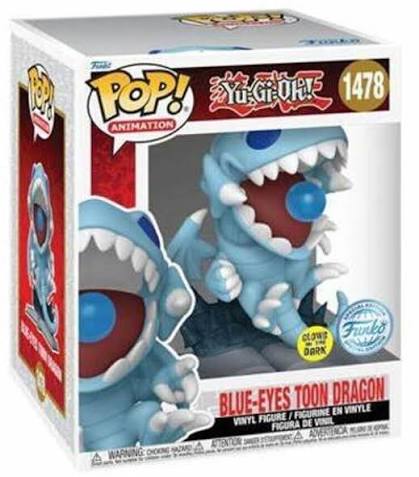 Funko Pop 1478 8 in - Yu-Gi-Oh! - Blue-Eyes Toon Dragon - Vaulted