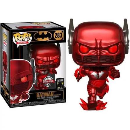 Funko Pop 283 6 inch - Batman - Batman Red Death - PX Previews Exclusive - Batman 80 years