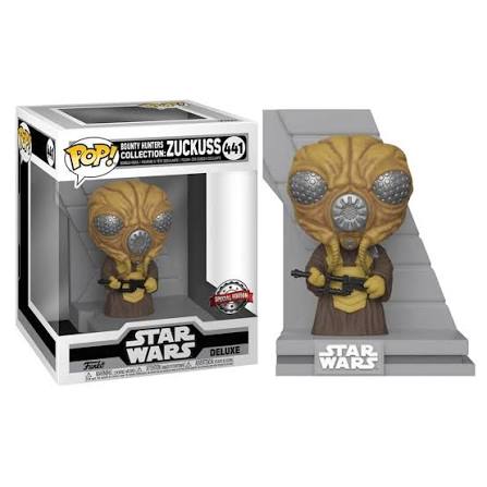 Funko Pop 441 6 inch Deluxe - Star Wars Bounty Hunters Collection: Zuckuss - Gamestop Exclusive