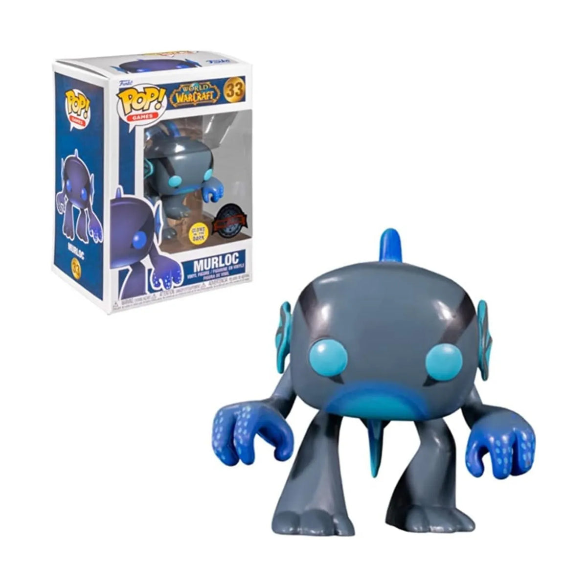 Pop Funko 33 6 in.- World of Warcraft- Murloc Glow in the Dark
