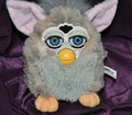 Electronic Furby - Grey with Blue eyes and Pink ears