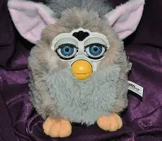 Electronic Furby - Grey with Blue eyes and Pink ears