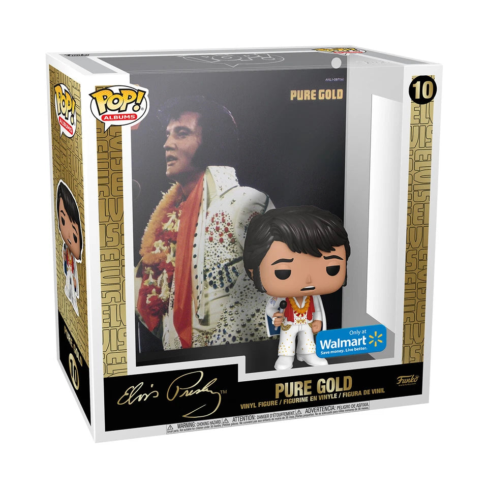 Funko Pop 10 9 in.- Elvis Presley- Pure Gold- Only at Walmart
